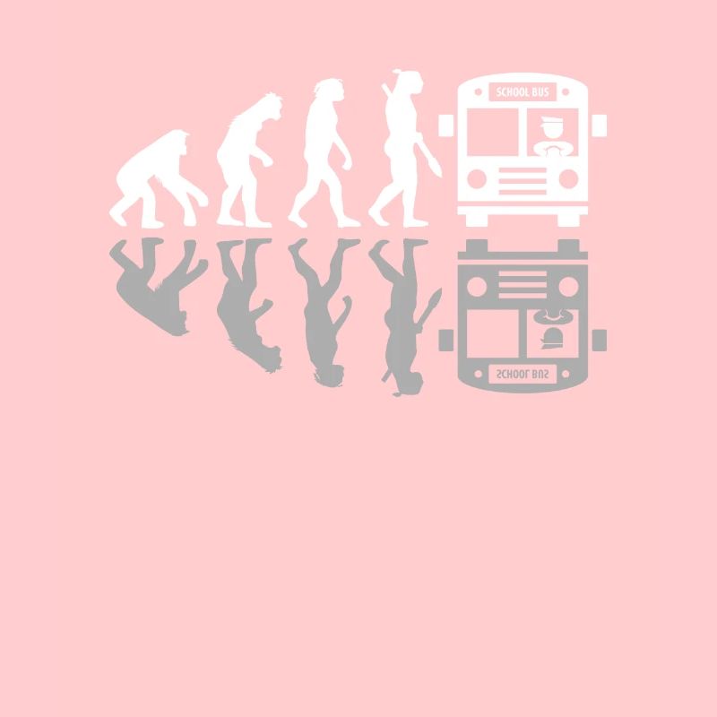 Human Evolution Funny Bus Driver Busman Driving