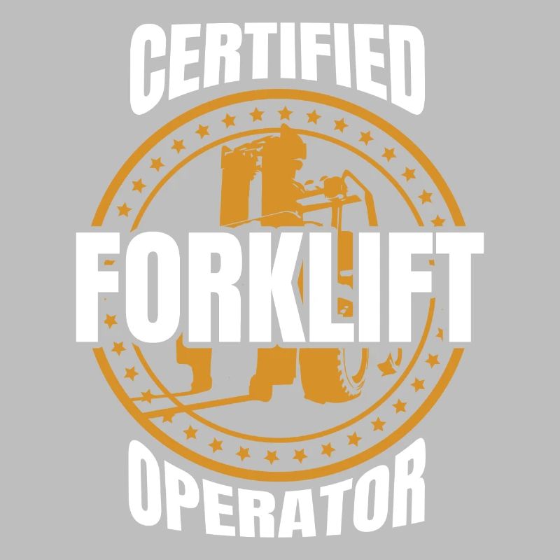 Retro Forklift Operator Driver Trucker Forklift