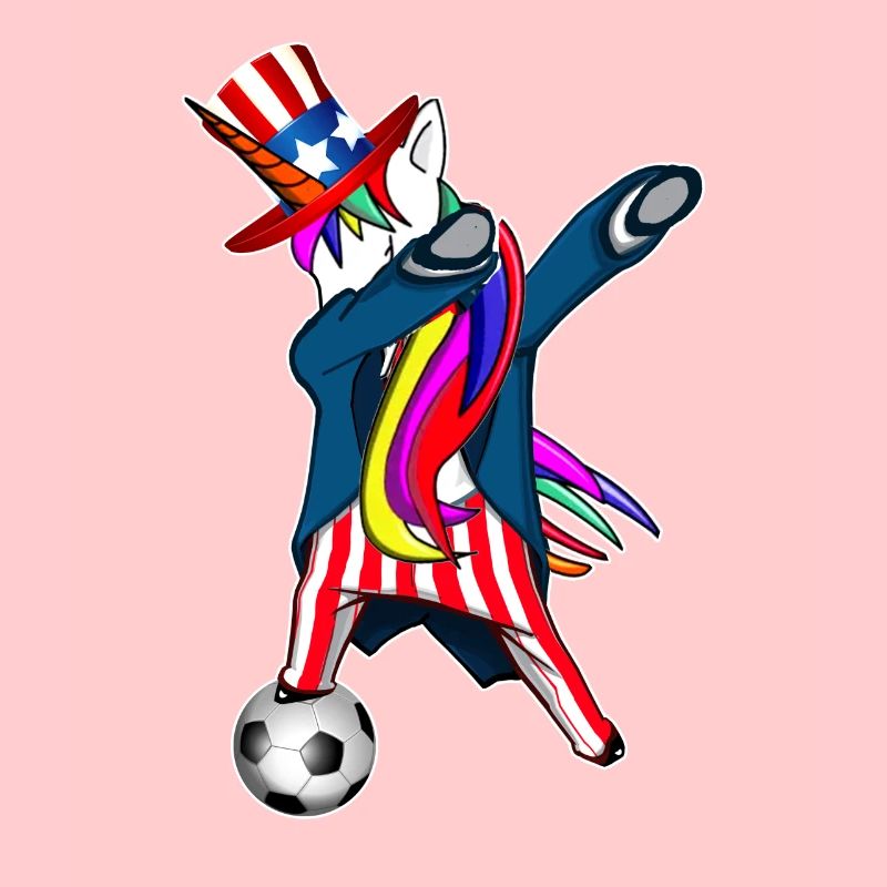 4. Juli Dabbing US-Einhorn