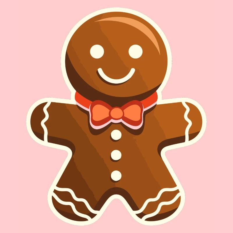 Sweet Christmas Joy Gingerbread Man Biscuit Gingerbread