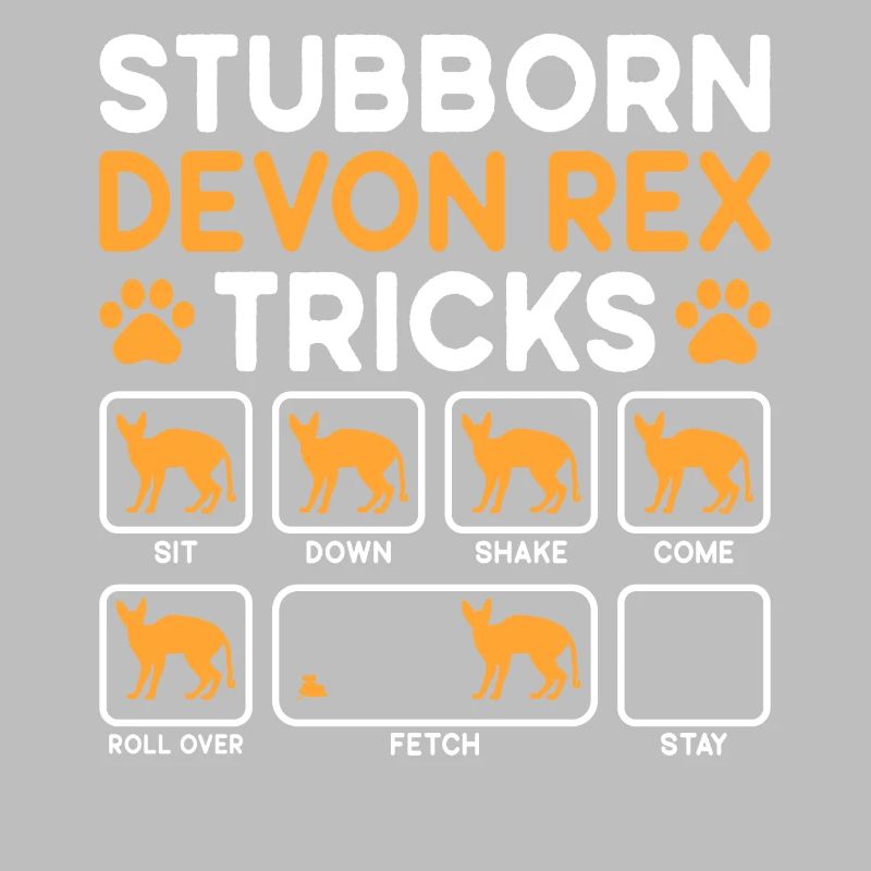 Stubborn Tricks Devon Rex Cat