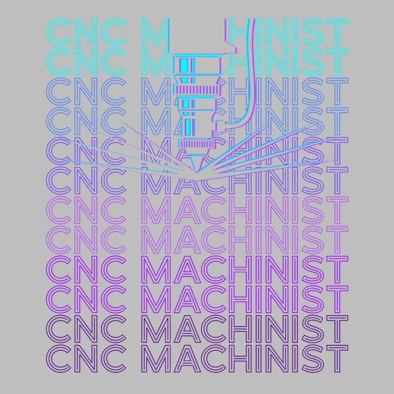 CNC Processor Machine Operator Retro