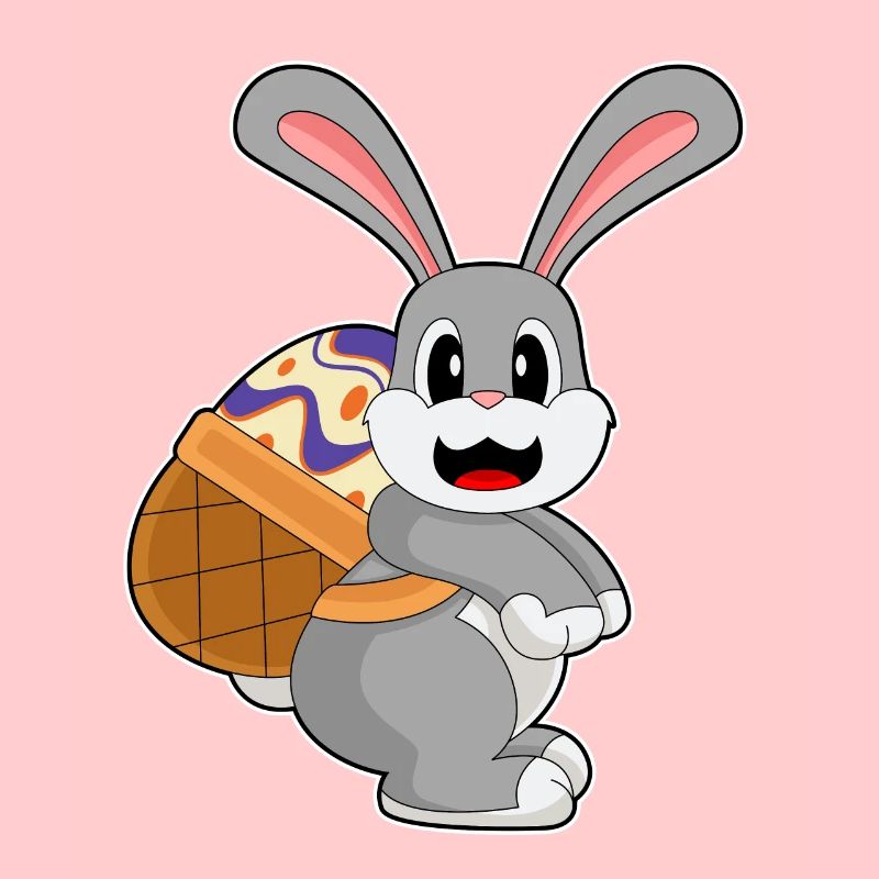 Bunny Easter Easter Egg Basket