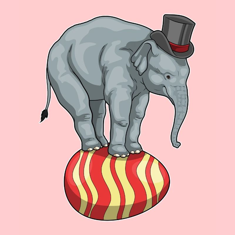 Elephant Easter Easter Egg Circus