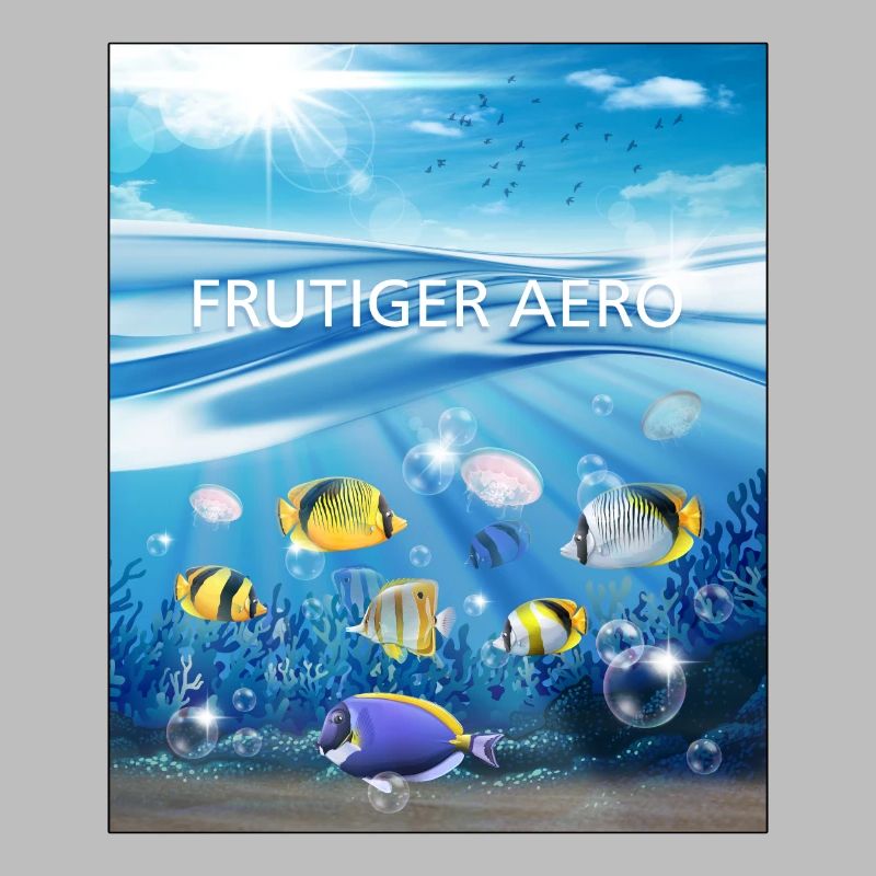 Frutiger Aero Aesthetic Tech Ocean Underwater Fish