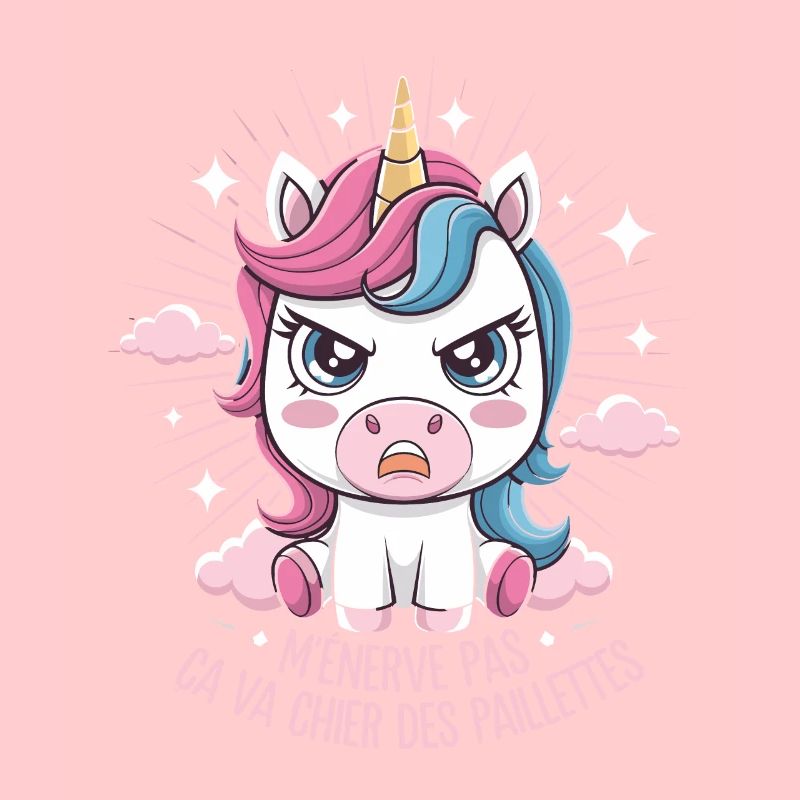 Sei mir nicht böse, das wird dir scheißen, Glitzer-Einhorn