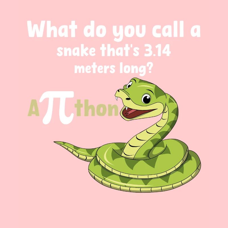 Pi Day Snake Joke Python Humour