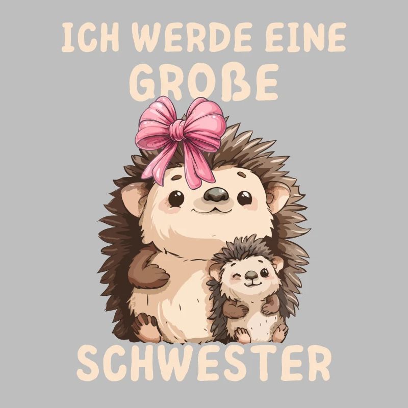 Ich werde eine große Schwester Igel