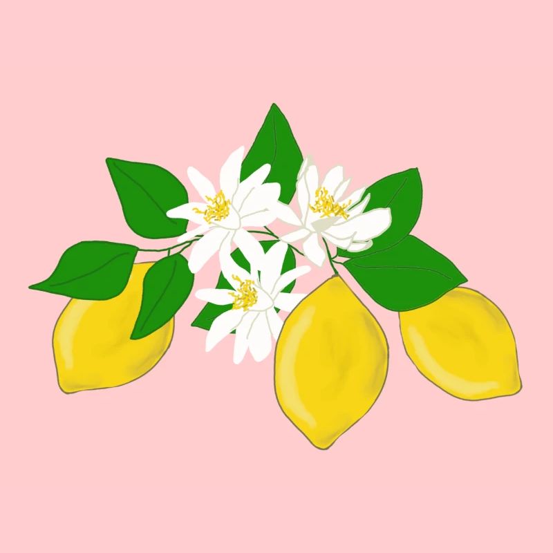 Lemons, lemon blossoms