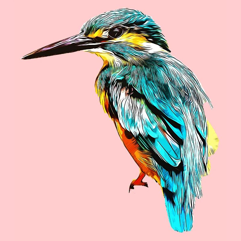 gxp oiseau de glace kingfisher vector art