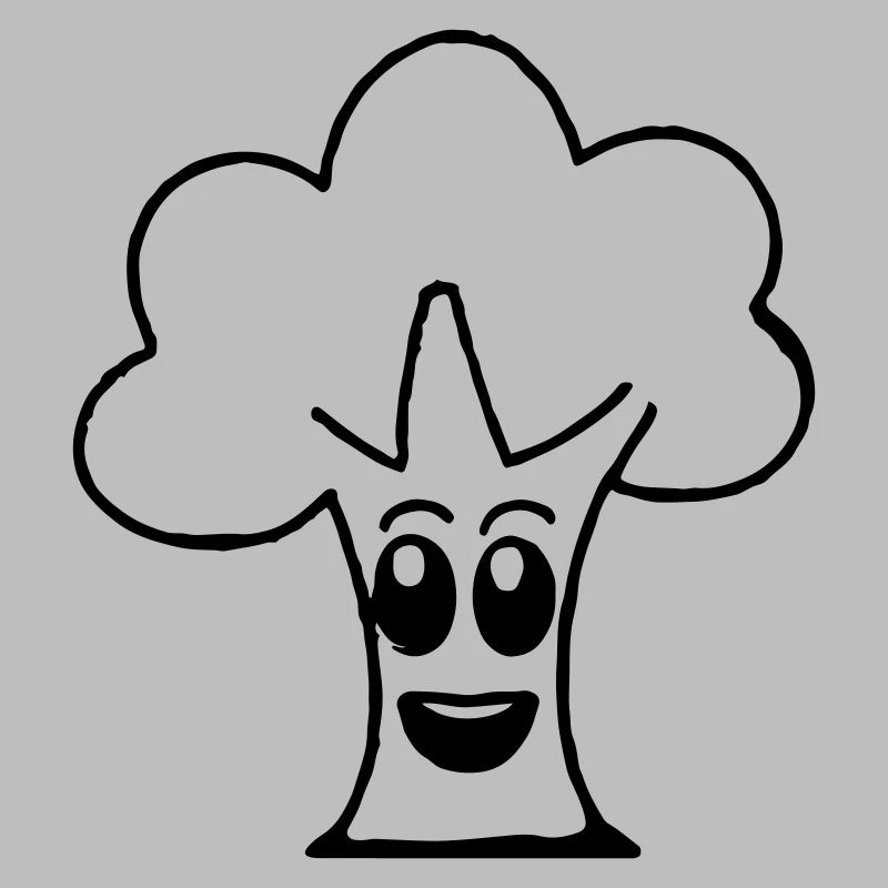 Tree with face Smile Cute tree
