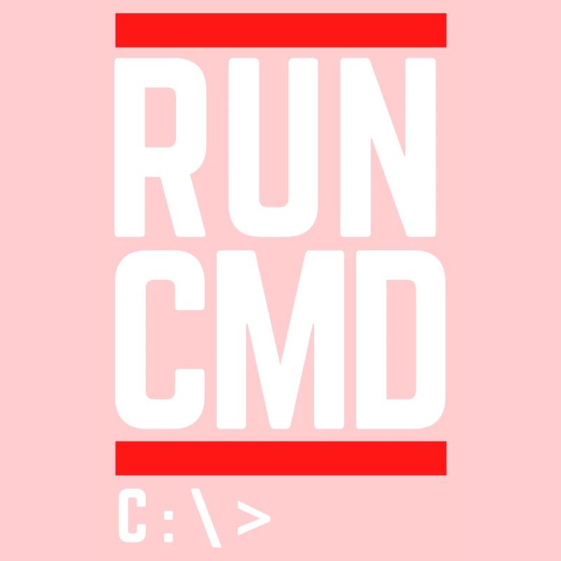 Run CMD Lustiger Spruch Informatik Nerd Code