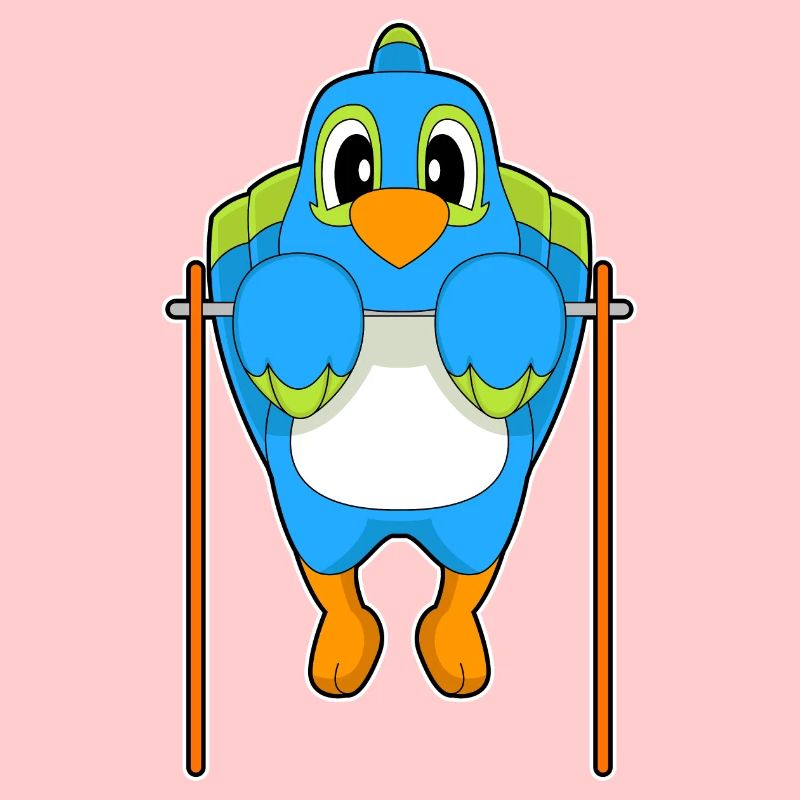 Parrot Bodybuilder Pull-ups