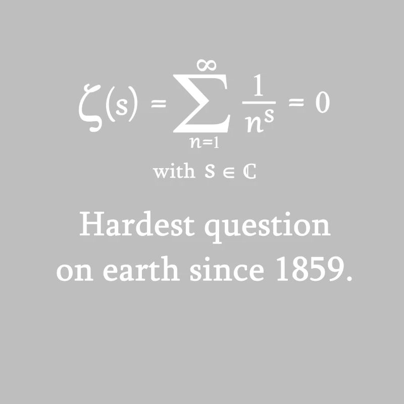 Riemann Zeta function math mathematician nerd