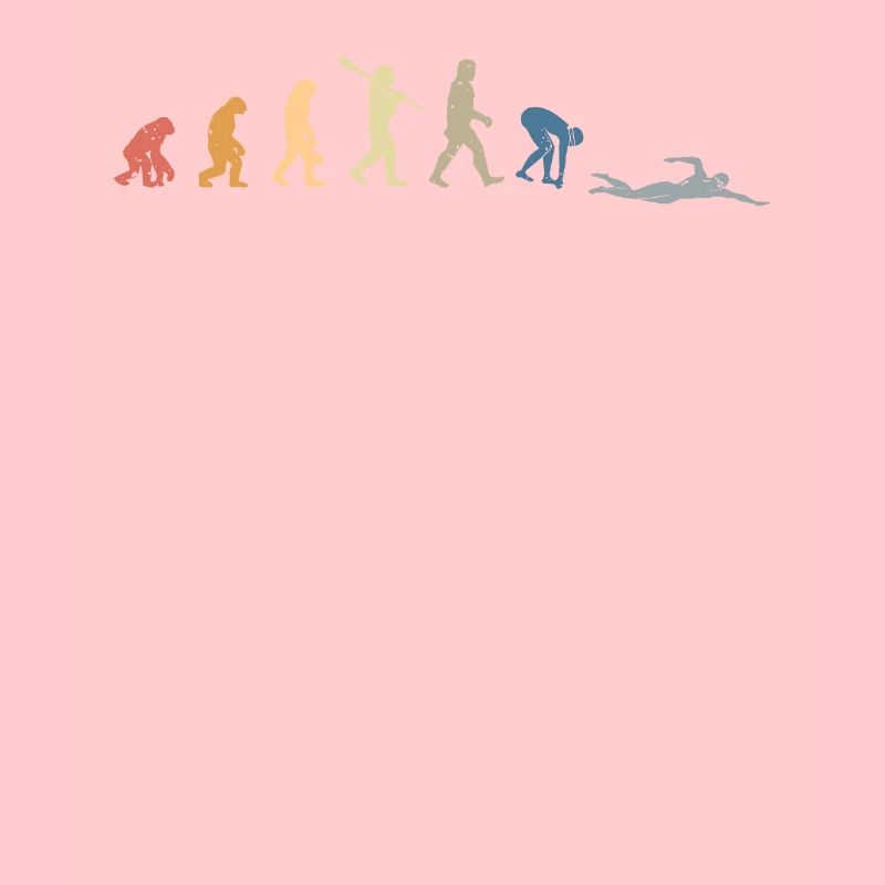 Schwimmer Geschenk Schwimmen Evolution