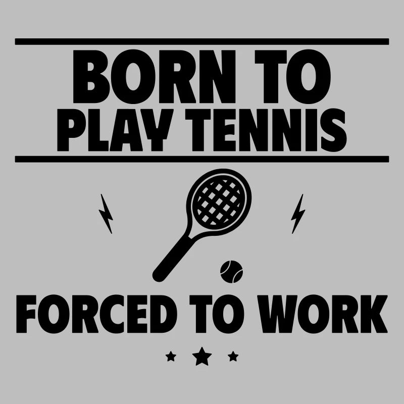 Born for tennis, forced to work