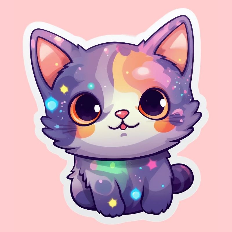 Un mignon petit chat dans l’espace