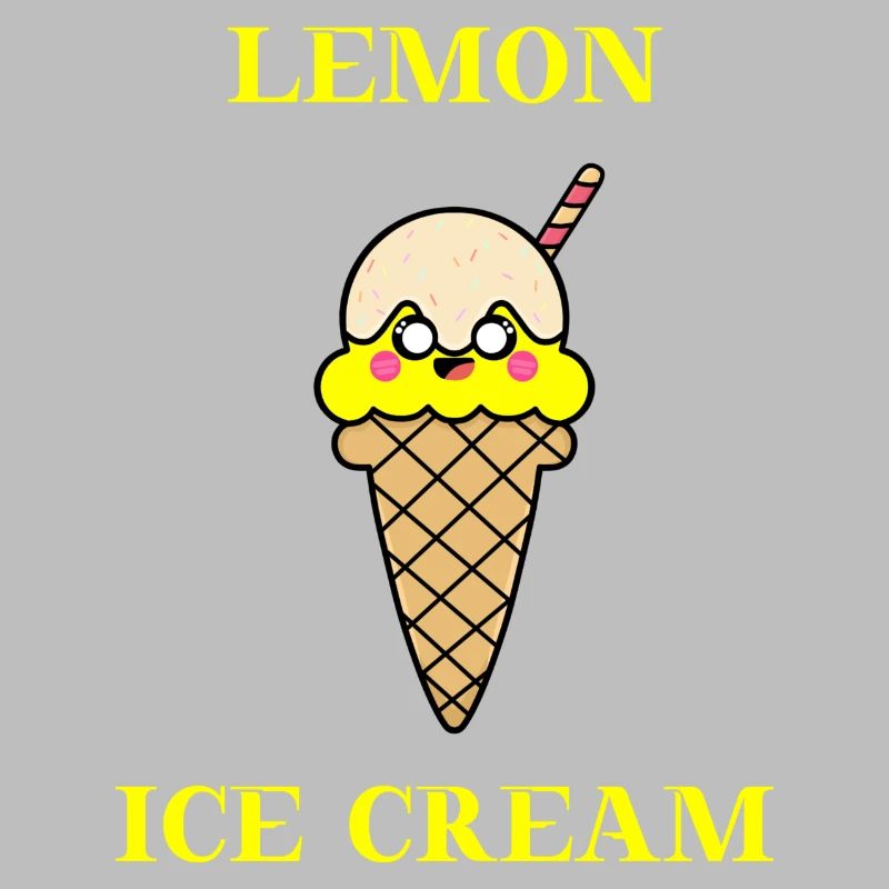 Lemon Ice Cream süß niedlich Geschenkidee Eis