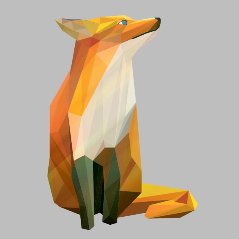 Red Fox LowPoly