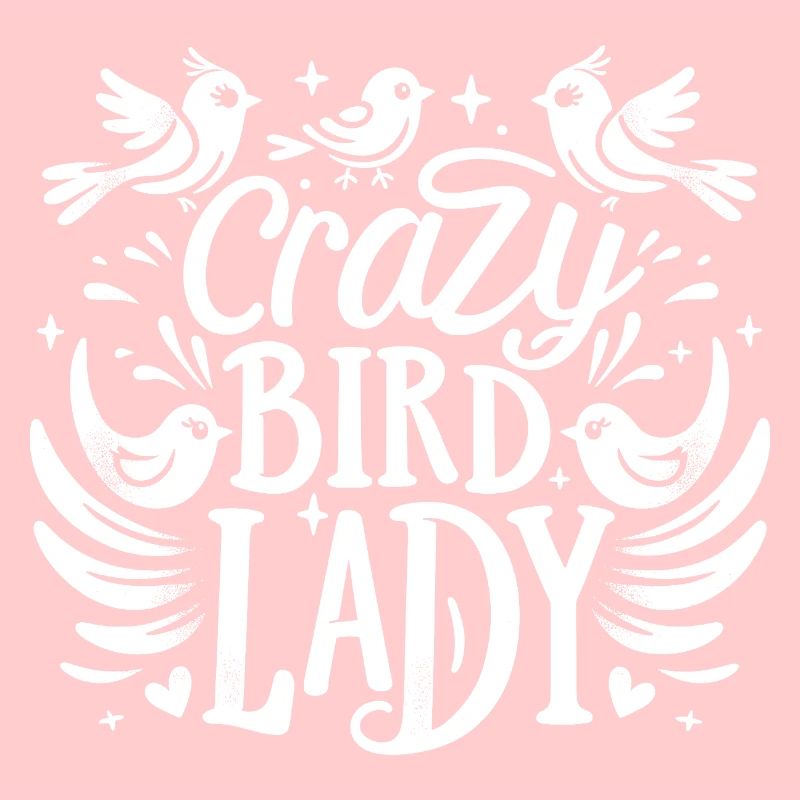 Crazy Bird Lady Birdwatching Birder Oiseaux