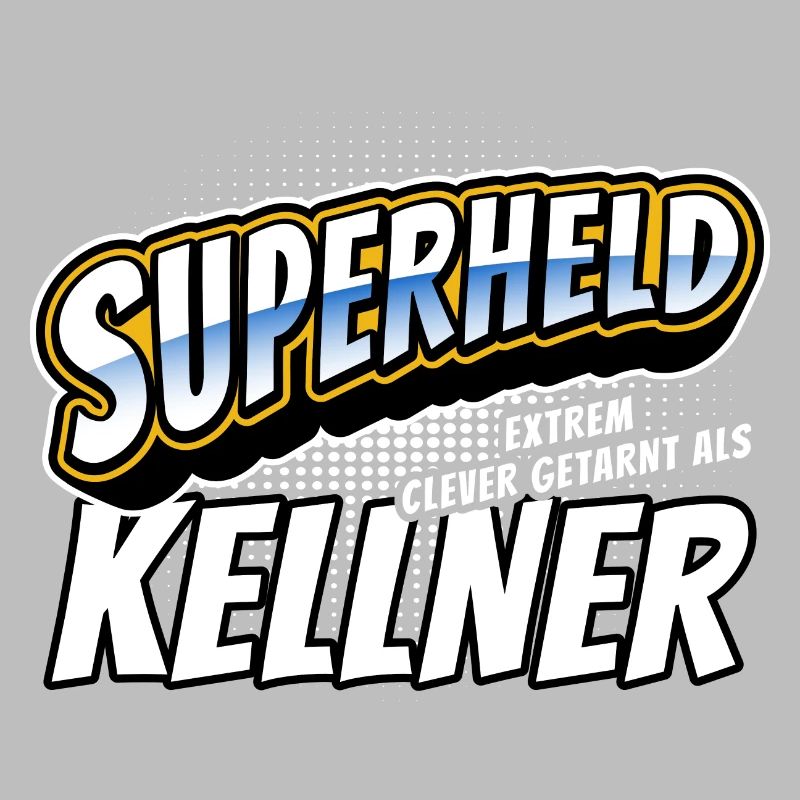 Superheld, clever getarnt als Kellner