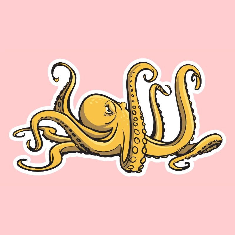 Evil Octopus - Eight Tentacles - Squid