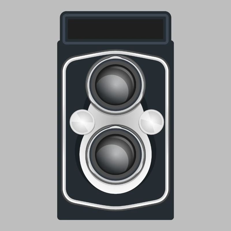 Caméra reflex à double objectif propre