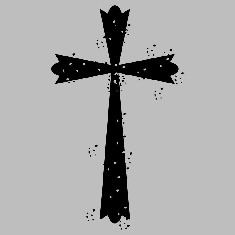Cross with white spots > vector graphics