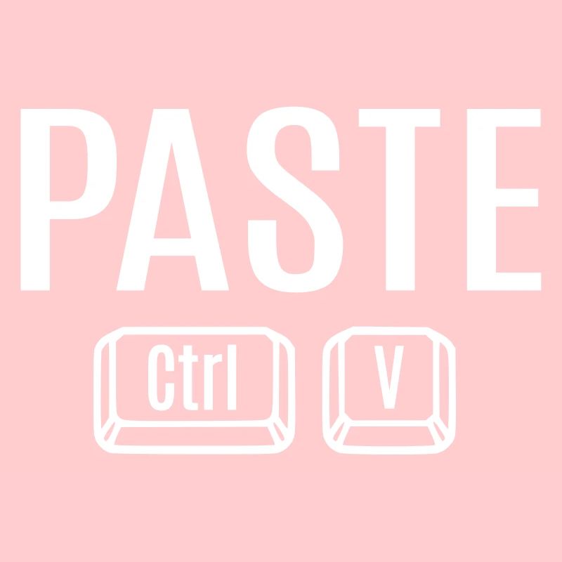 Copy Paste Ctrl + C V Vater Mutter Kind Baby Fun