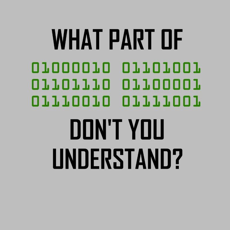 Programmeur de système binaire nerd informatique