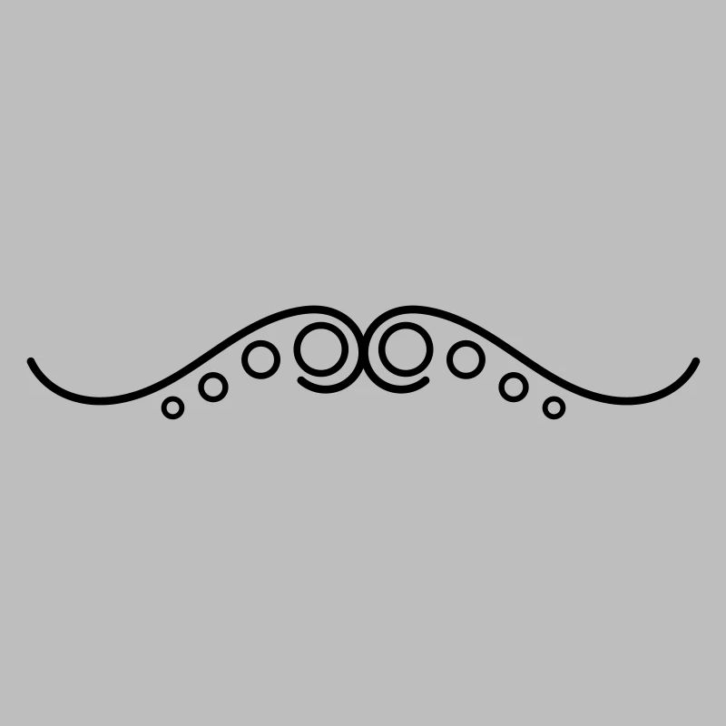 Frills Line Points Wavy Line Decorative