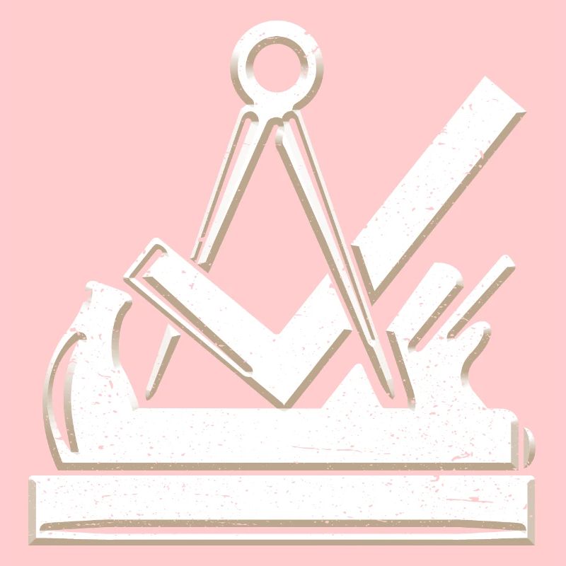 Carpenter et menuisier symbole de guilde 3D grunge utilisé