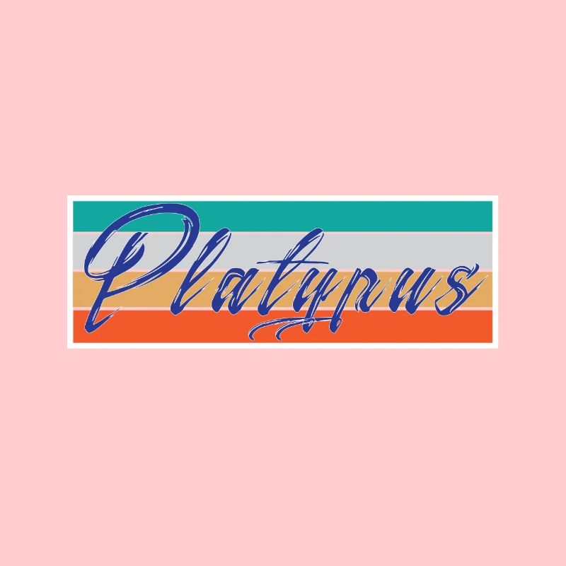 Platypus lettering