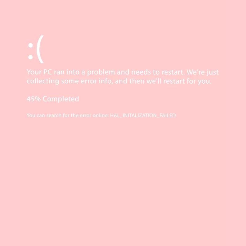 Programming Error Blue screen gaming gift