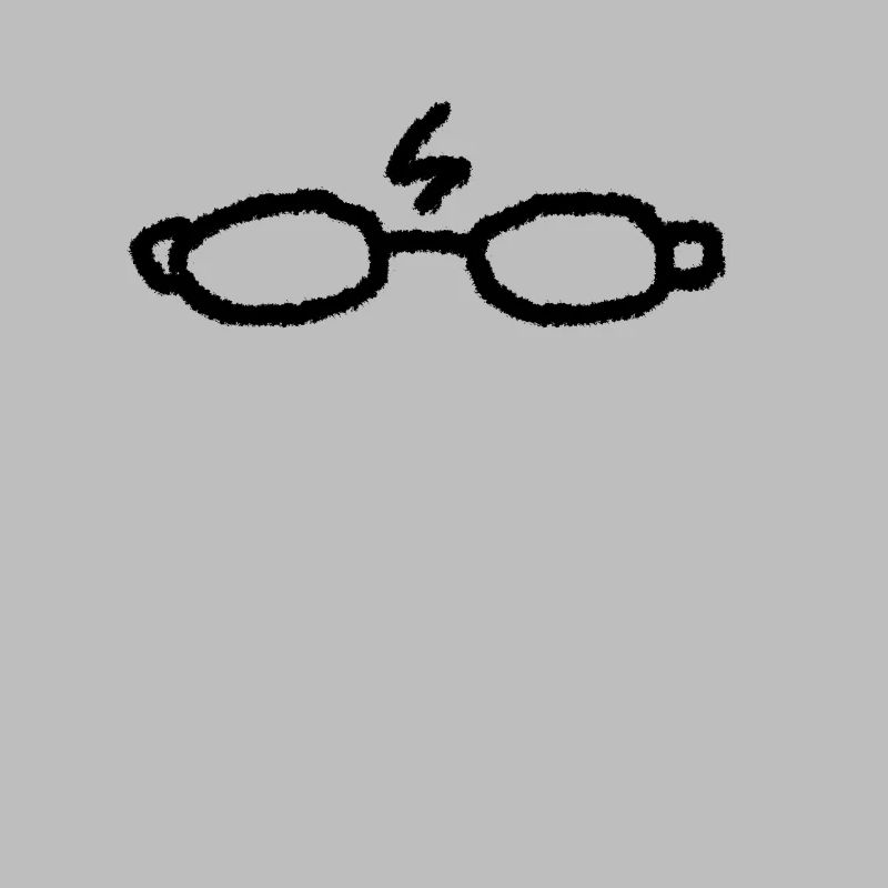 Glasses with lightning magic magic gift cool