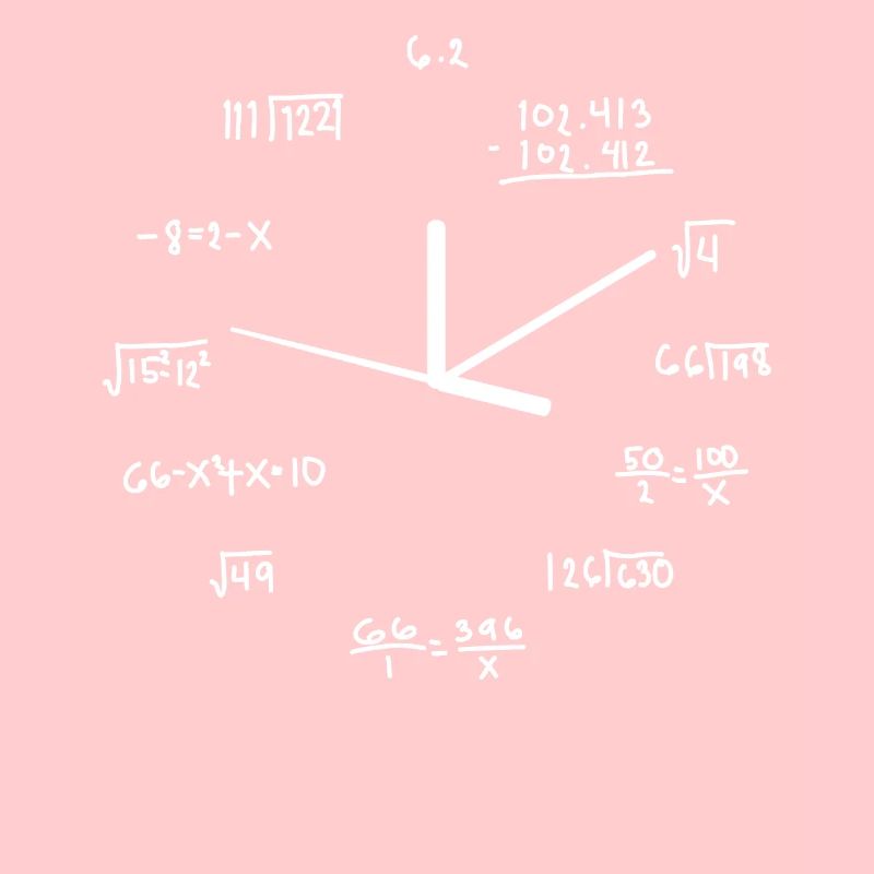 Horloge Math Design