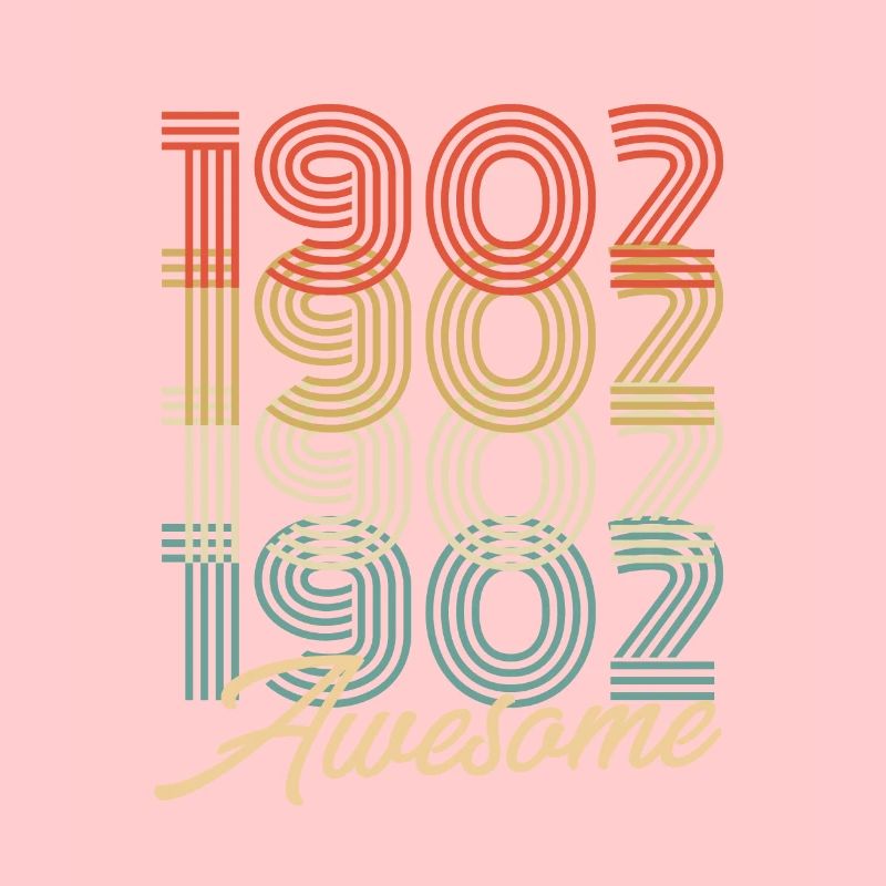 Funny Birthday Awesome 1902