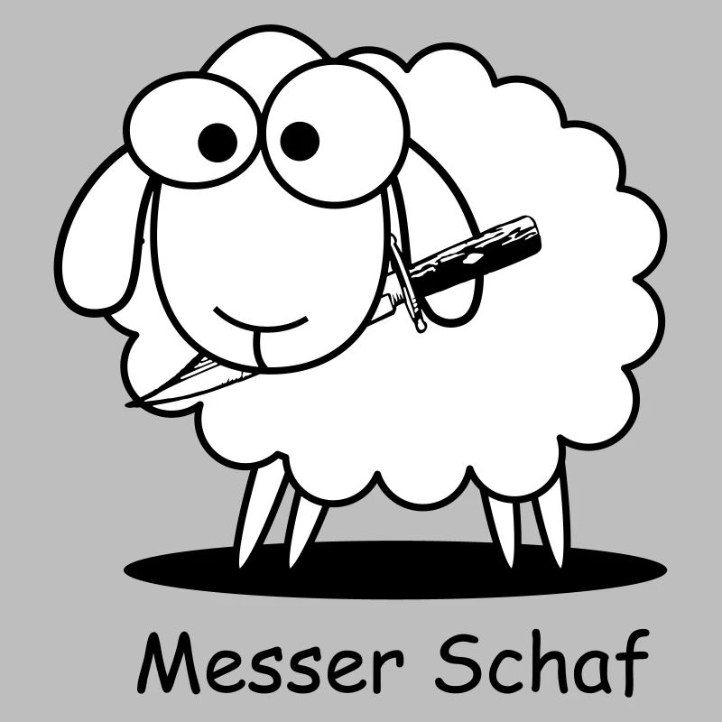 Messer Schaf Geschenk Geburtstag