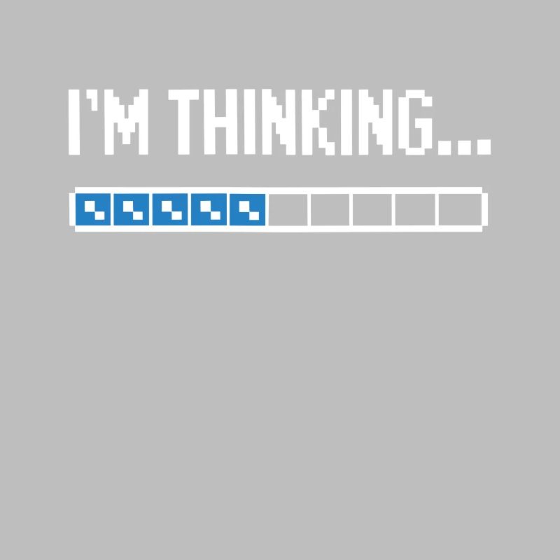 I'm thinking please wait funny nerd loading brain