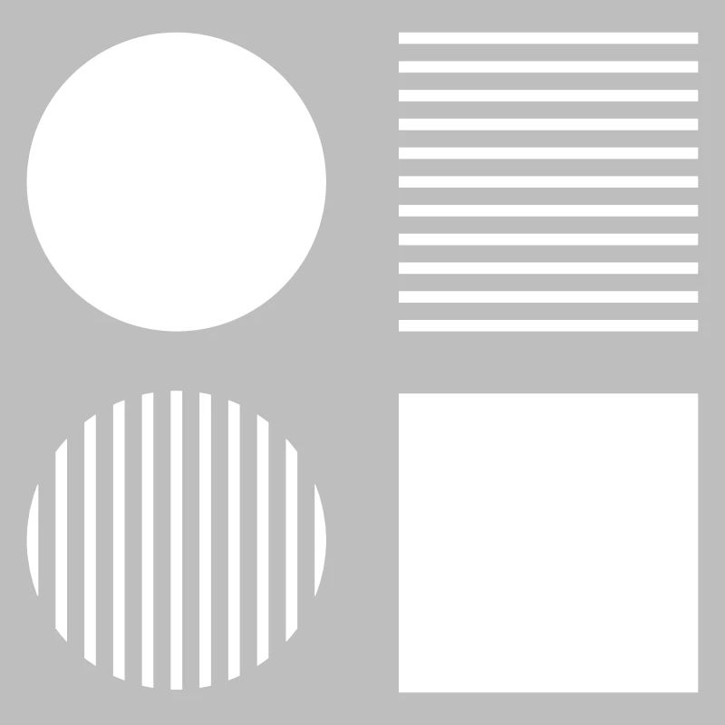 Circles and Square / Abstract Minimal Pattern