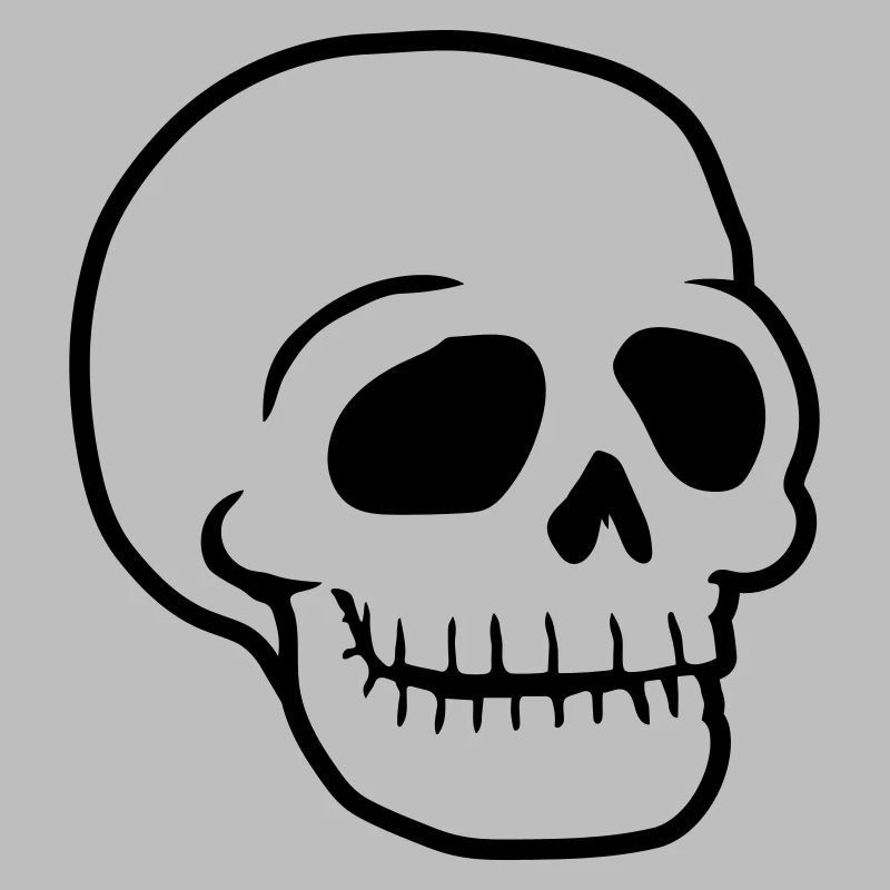 Skull friendly comic skull