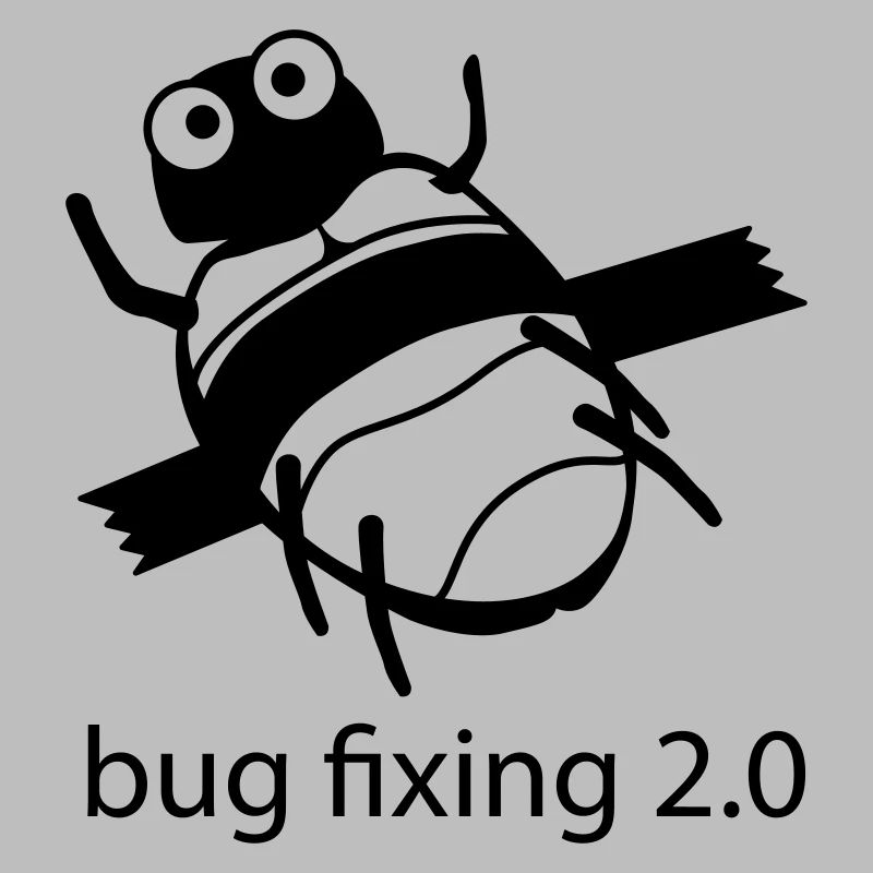 bug fixing einfarbig
