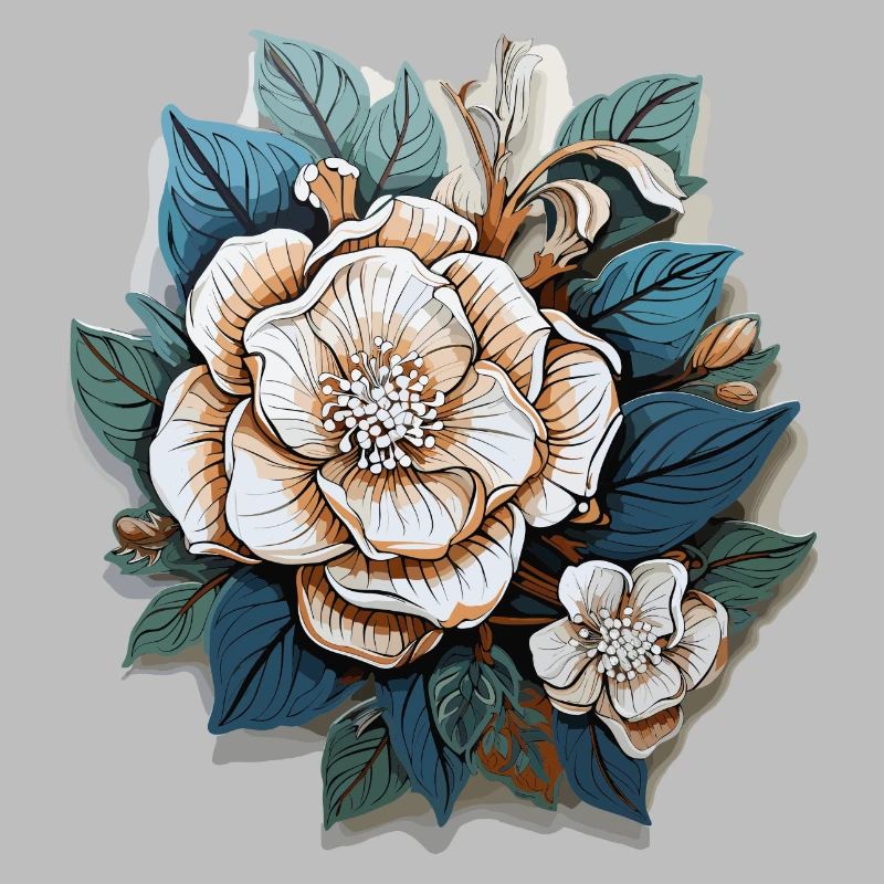 Fleurs blanches
