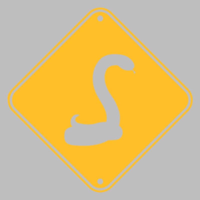 warning blindfold snake caution caution h
