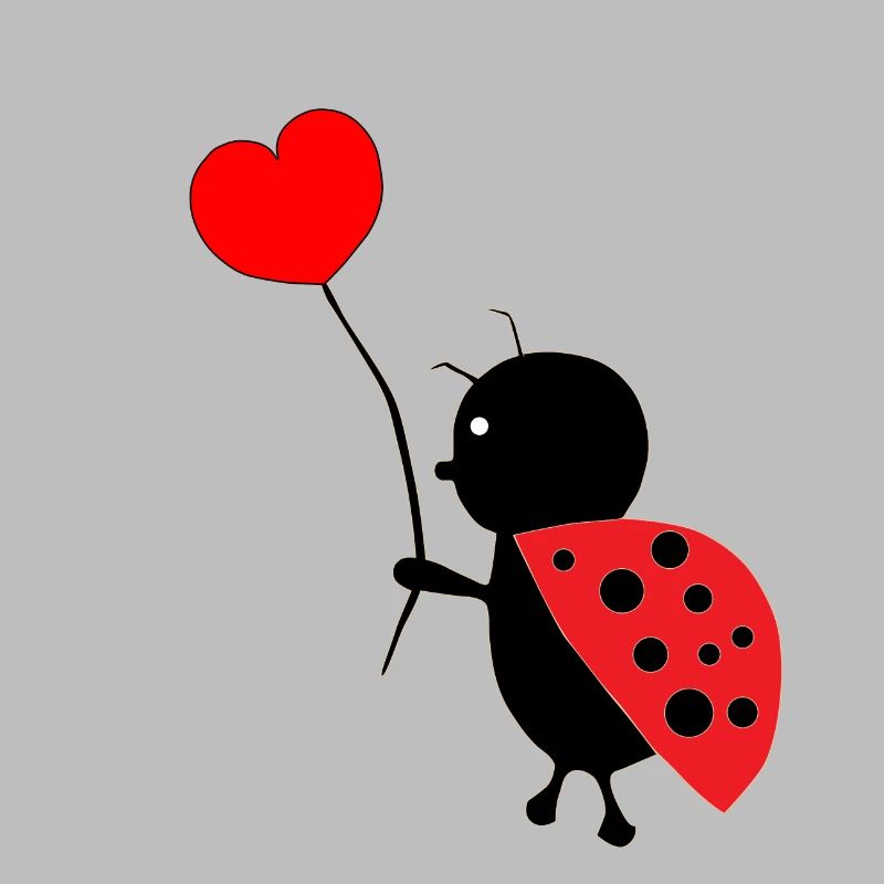 Ladybug with heart