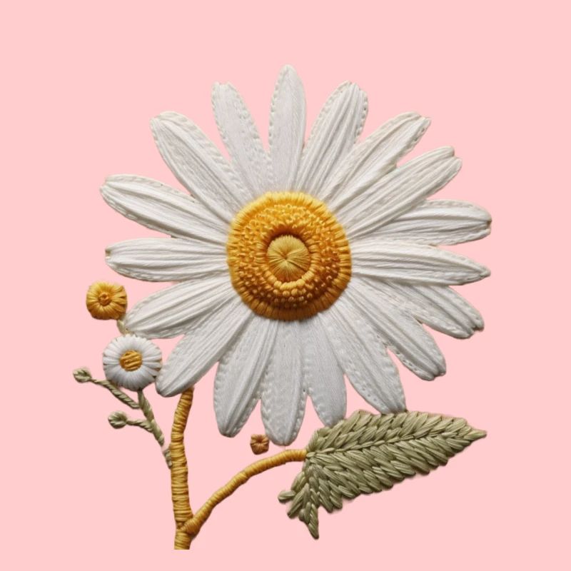 Gesticktes Gänseblümchen