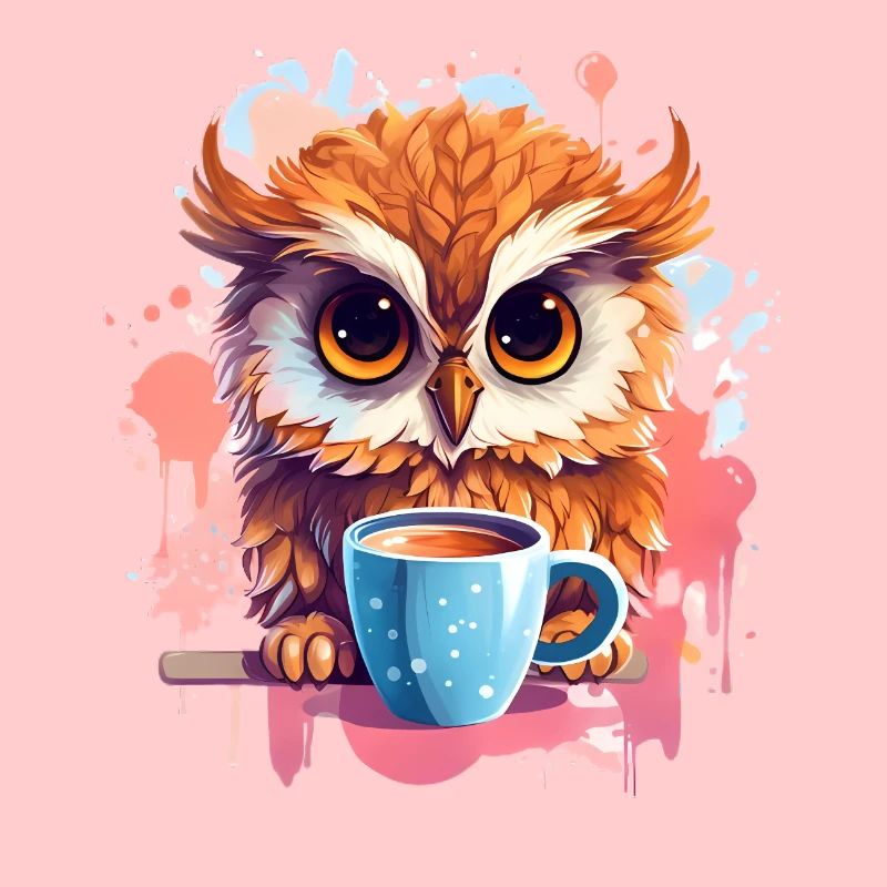 Niedliche Wachsame Eule | Nachtschwärmer Eule