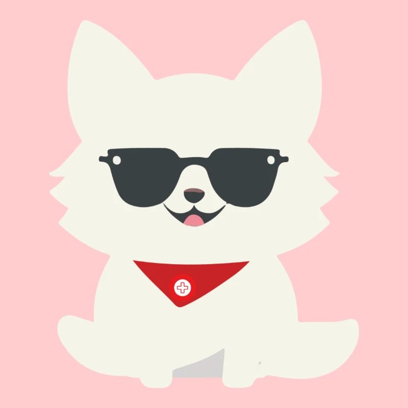 Cooler Schweizer Weisser Schäferhund