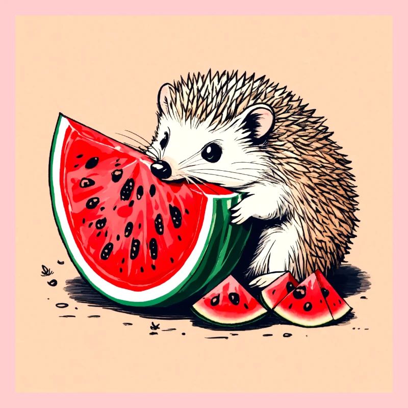 Hérisson Pastèque
