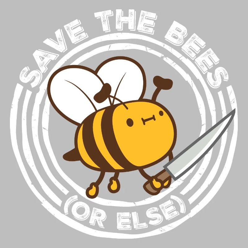 Rette die Bienen oder sonst Messer Spaß Süße Biene Imker
